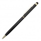 R73409 Długopis aluminiowy Touch Tip Gold, bordowy 