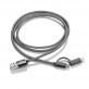 BC09084 Kabel USB 2 w 1 MESH