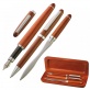 MA18441 3-częściowy drewniany zestaw z długopisem, wiecznym piórem i otwieraczem do listów
