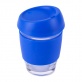 R08278 Szklany kubek Stylish 350 ml w eco tubie, niebieski 